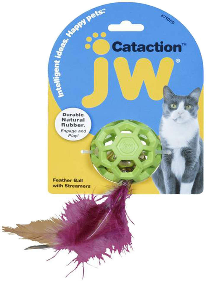 Brinquedo JW Feather Ball - Verde