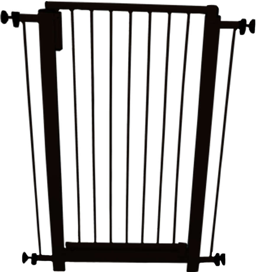 Portão NF Pet Clássico Plus Preto - 80 cm