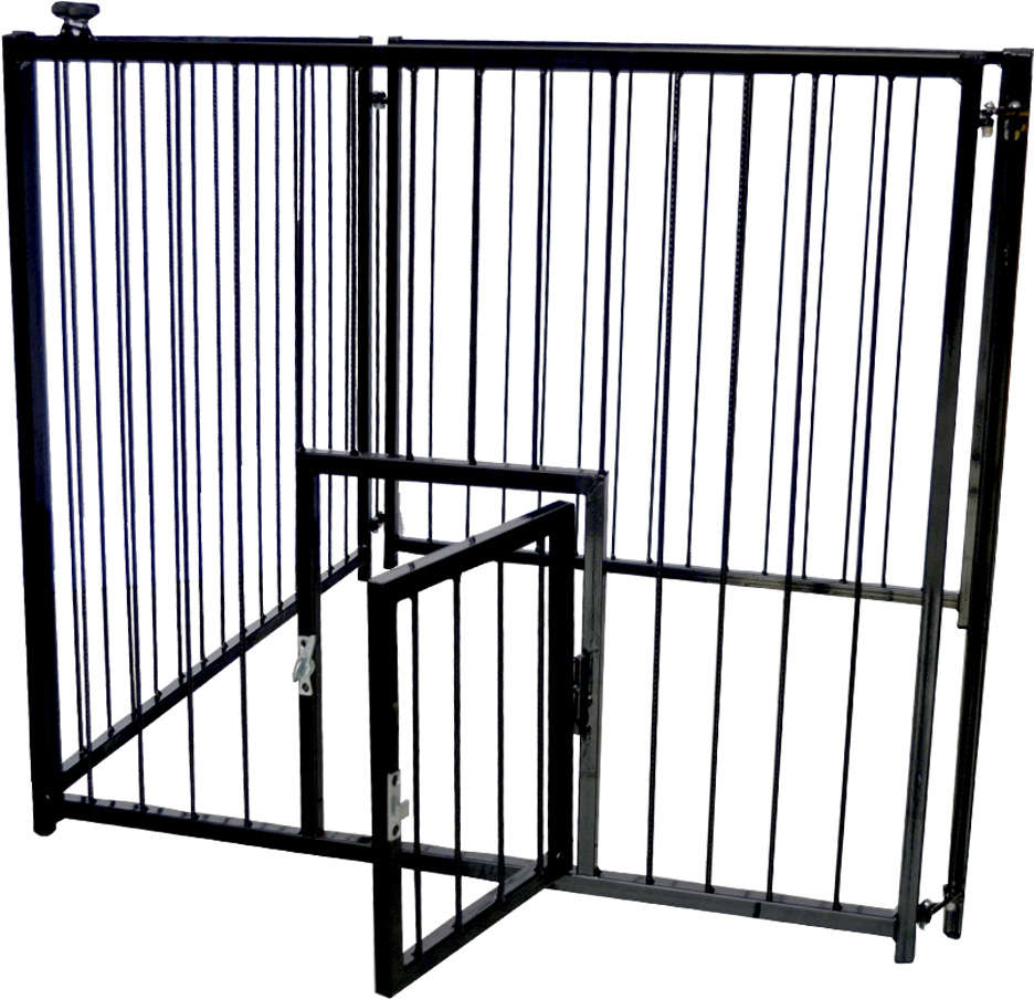 Canil NF Pet com Portinhola Preto - Preto