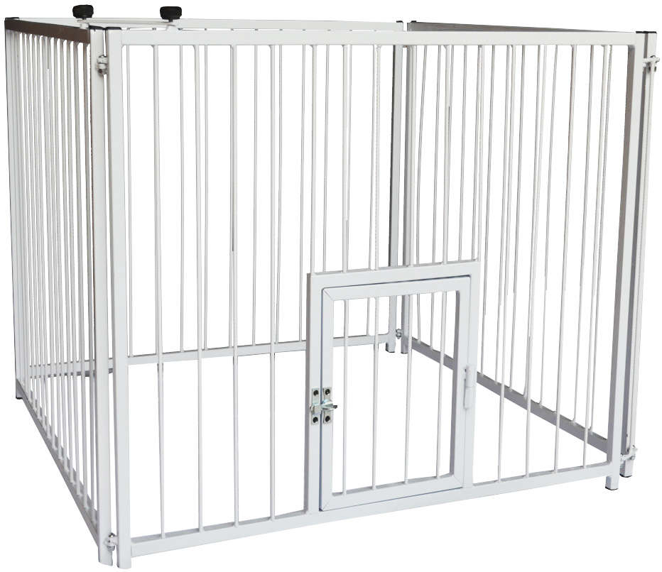 Canil NF Pet com Portinhola Branco - Branco