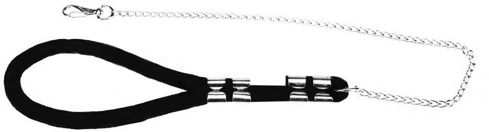 Guia de Corda com Corrente de Metal Preto - 1m X 2mm (16mm)