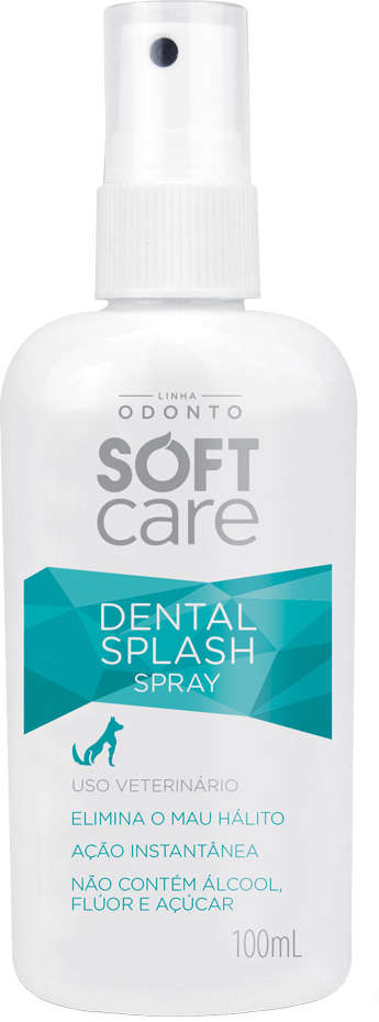 Antisséptico Soft Care Bucal Dental Splash oara Cães e Gatos - 100 mL