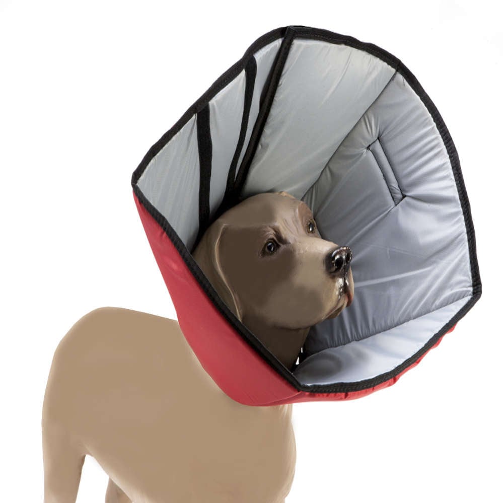 Colar Pós Cirúrgico em Espuma K-9 Spirit Elizabetano Vermelho - Tam. GG