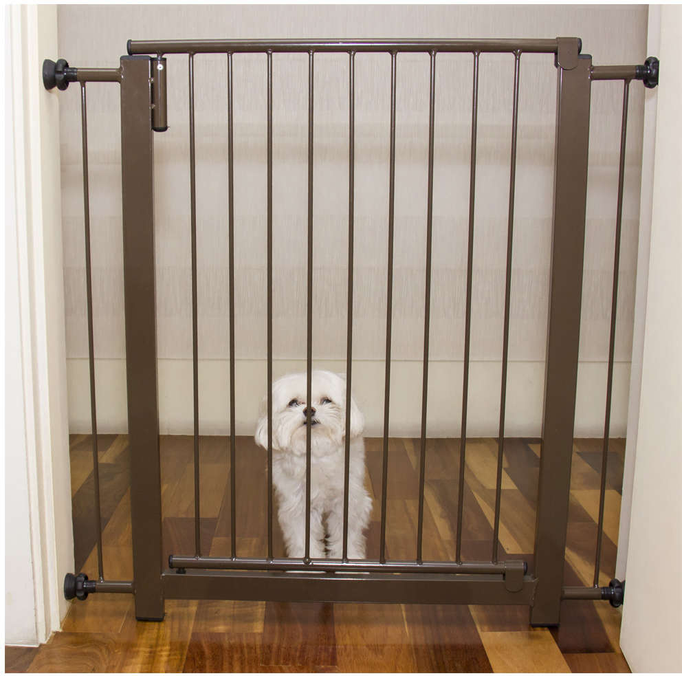 Portão NF Pet Clássico Plus Marrom - 80 cm