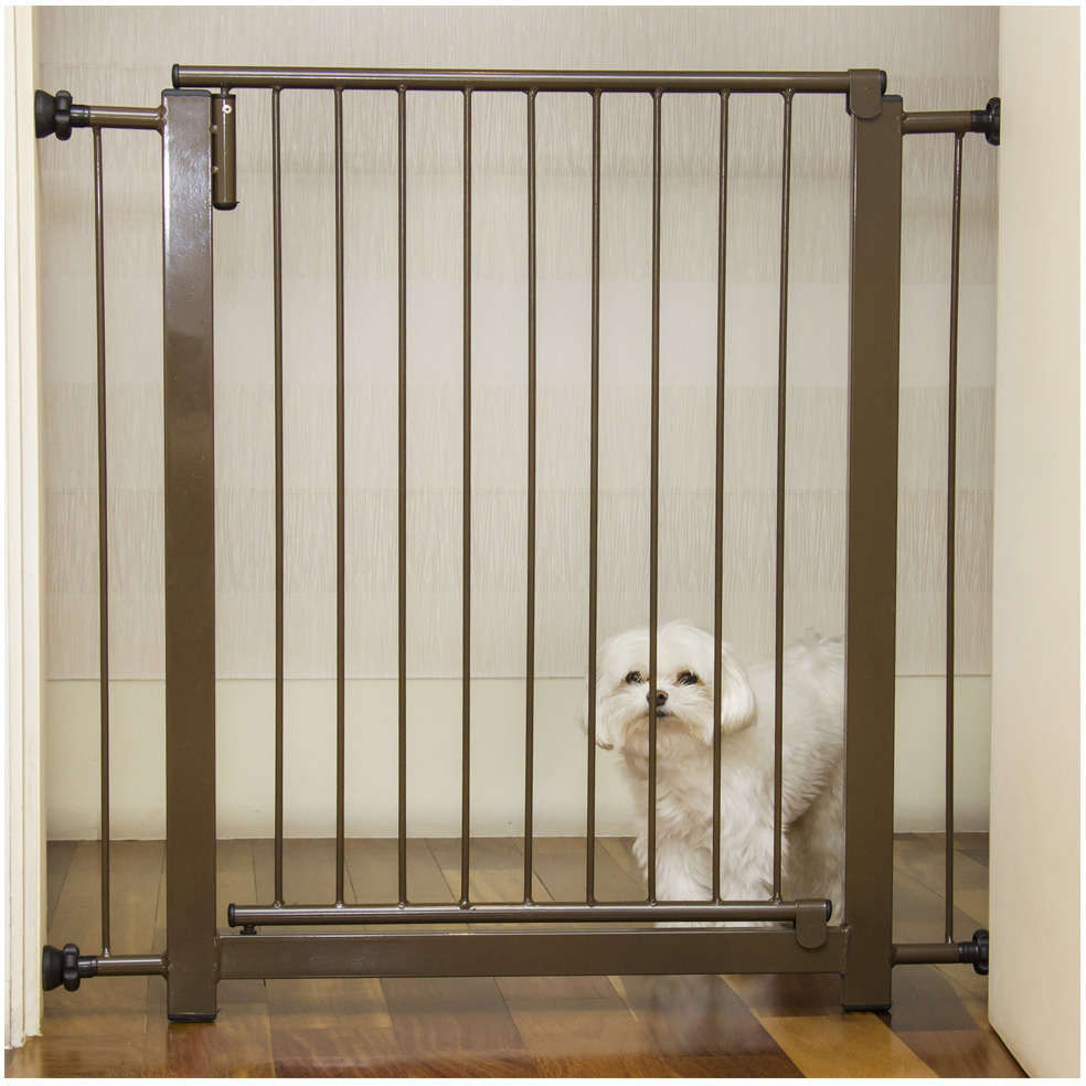 Portão NF Pet Clássico Plus Marrom - 80 cm