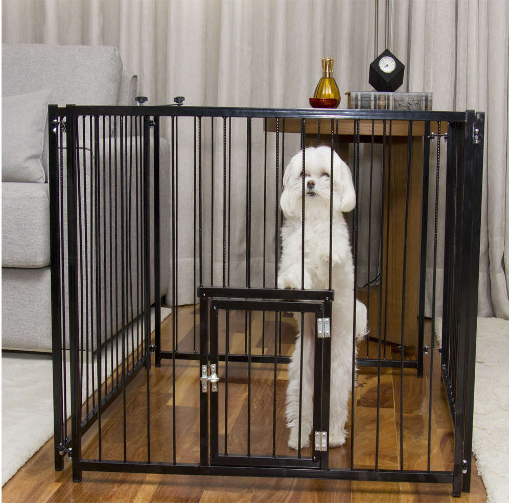 Canil NF Pet com Portinhola Preto - Preto