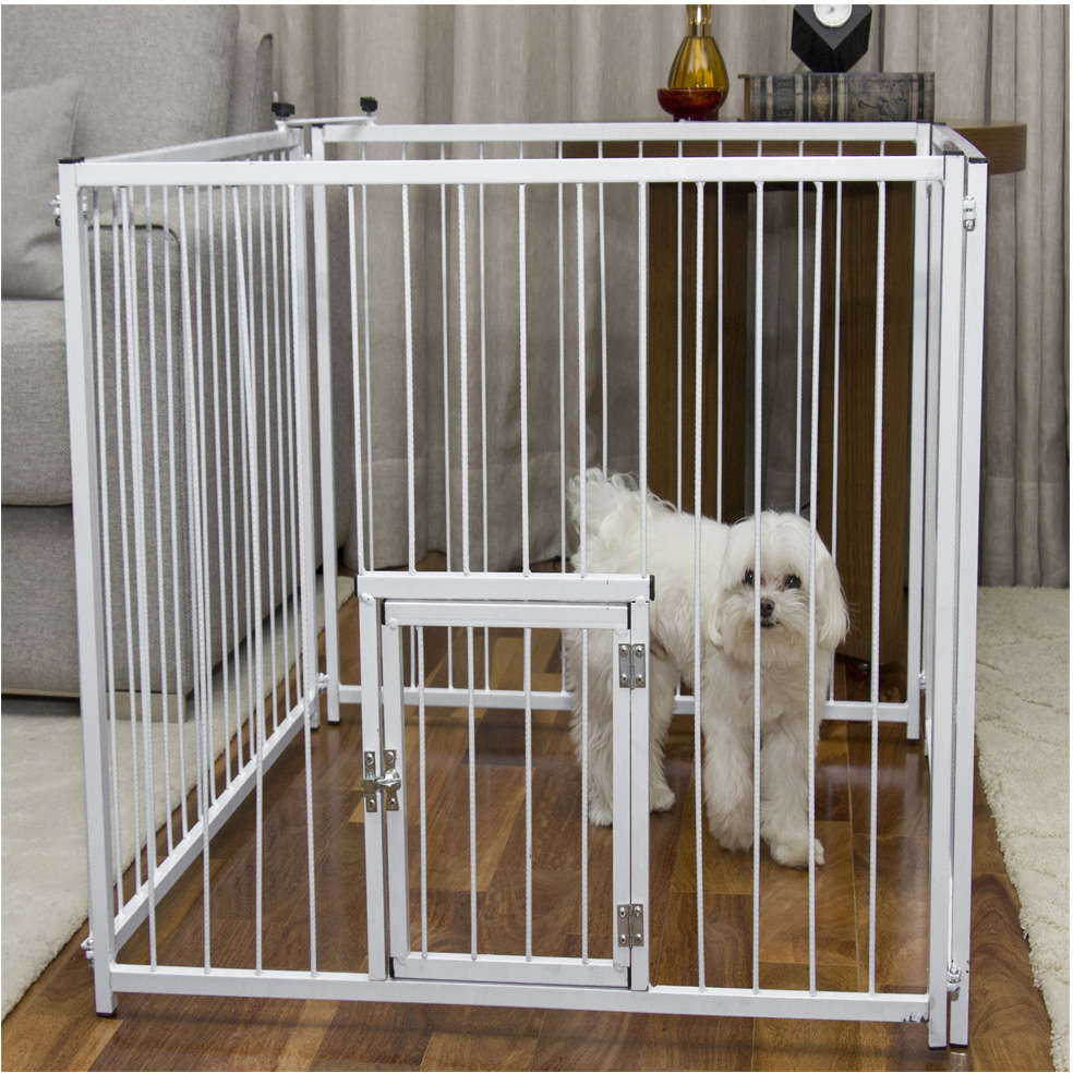 Canil NF Pet com Portinhola Branco - Branco