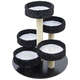 Brinquedo Arranhador Carlu Pet House Round Preto e Branco
