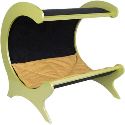 Cama Carlu Pet House Half Moon Dourado