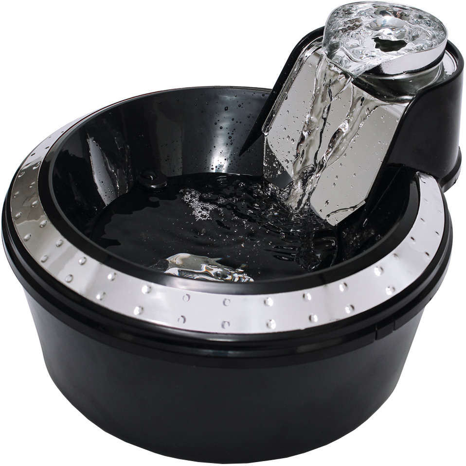 Fonte Bebedouro Petlon Premium Preta e Prata - 220 V