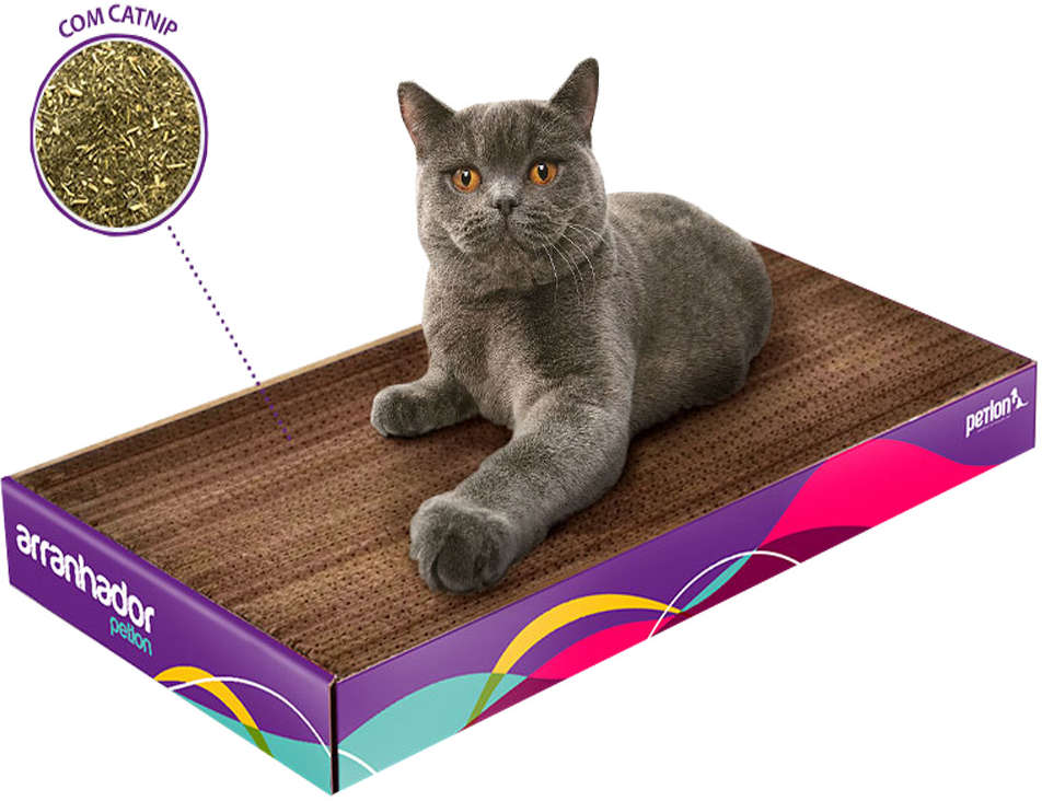 Brinquedo Arranhador Petlon Papelão para Gatos - Tam. Único
