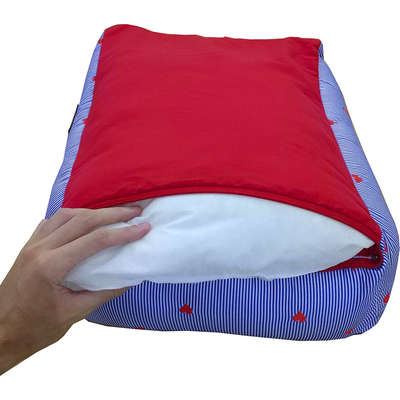 Cama 2 em 1 Fábrica Pet Coração Vermelho