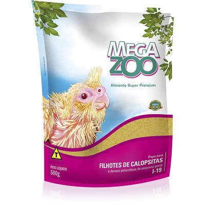 Ração Megazoo Papa para Filhotes de Calopsitas I-19 - 500 g