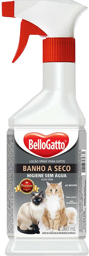 Banho a Seco Bellogatto para Gatos - 250 mL
