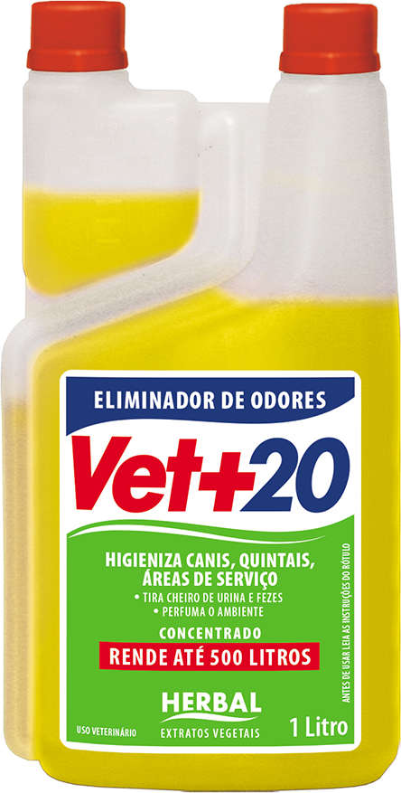 Eliminador de Odor Concentrado Vet + 20 Herbal - 1 Litro