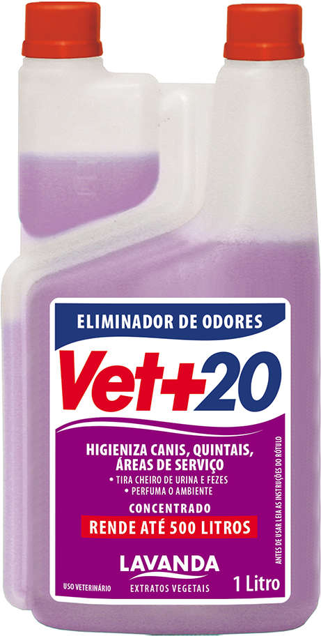 Eliminador de Odor Concentrado Vet + 20 Lavanda - 1 Litro