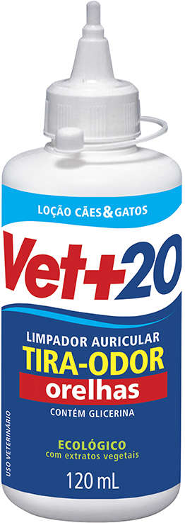 Limpa Orelhas Vet + 20 Tira Odor - 120ml