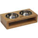 Bebedouro e Comedouro PetBamboo Retangular em Bambu