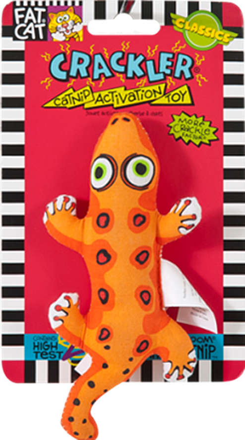 Brinquedo Fatcat Crackler Iguana - Laranja