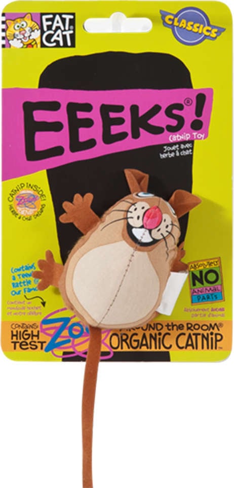 Brinquedo Fatcat Eeeks! Rato - Marrom