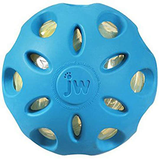 Brinquedo JW Crackle Ball Azul - Tam. M