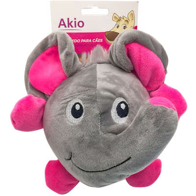 Brinquedo Akio Pelúcia com Squeaker Elefante
