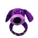 Brinquedo Akio Pelúcia com Squeaker Cão Roxo com Corda