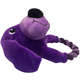 Brinquedo Akio Pelúcia com Squeaker Cão Roxo com Corda