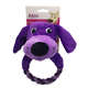 Brinquedo Akio Pelúcia com Squeaker Cão Roxo com Corda