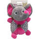 Brinquedo Akio Pelúcia com Squeaker Elefante com o Corpo Redondo
