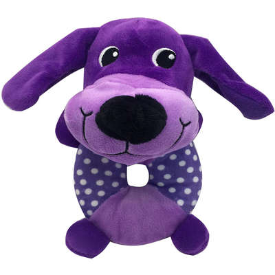 Brinquedo Akio Pelúcia com Squeaker Cão com o Corpo Redondo - Cão
