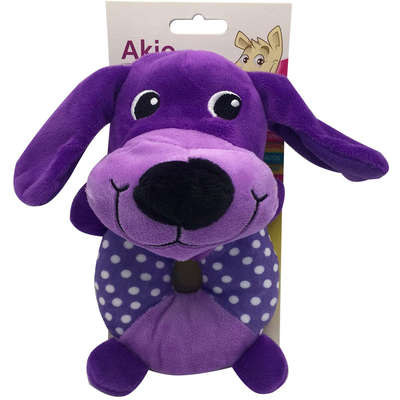 Brinquedo Akio Pelúcia com Squeaker Cão com o Corpo Redondo - Cão
