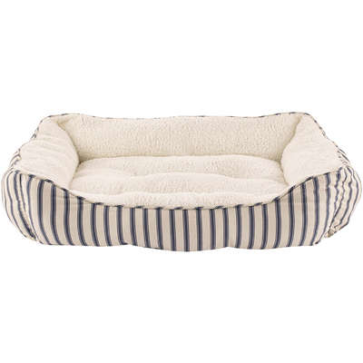 Cama Petco Harmony Pelúcia de Carneiro Listrada para Cães e Gatos