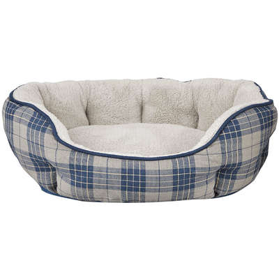 Cama Petco Harmony Pelúcia Xadrez para Cães e Gatos