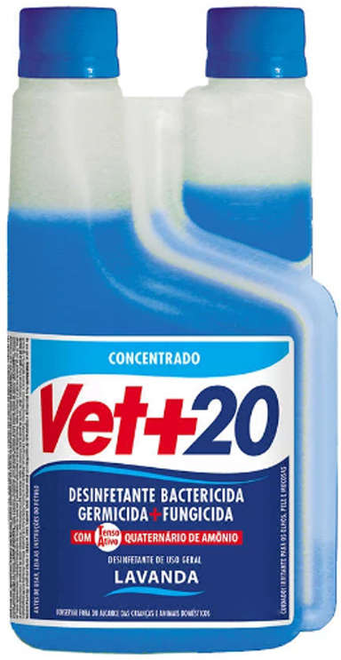 Desinfetante Vet+20 Bactericida de Lavanda - 1 Litro