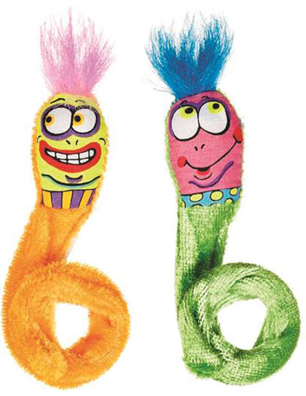 Brinquedo Fatcat Springy Worms Laranja e Verde - Tam. Único