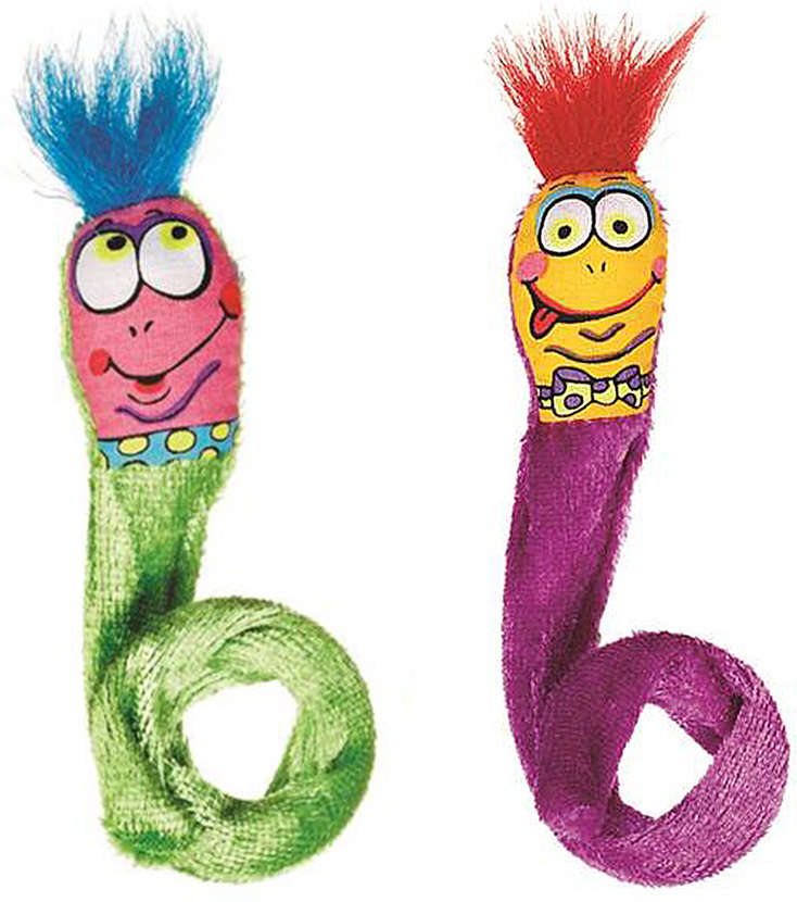 Brinquedo Fatcat Springy Worms Verde e Roxo - Tam. Único