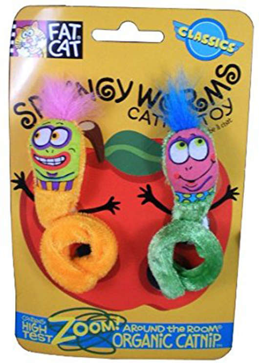 Brinquedo Fatcat Springy Worms Laranja e Verde - Tam. Único