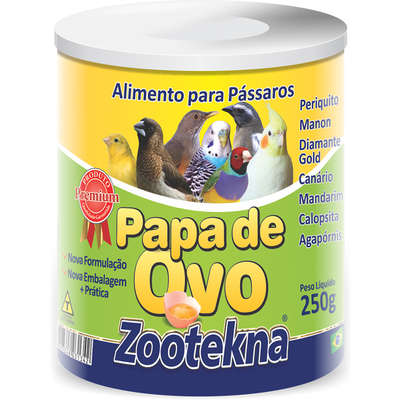 Papa Zootekna de Ovo Amarela Alimento Multivitamínico - 250 g