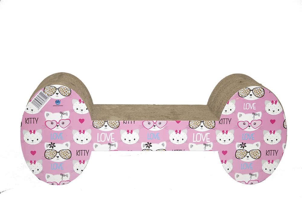 Brinquedo Arranhador Pet Star Dubai Osso - Rosa