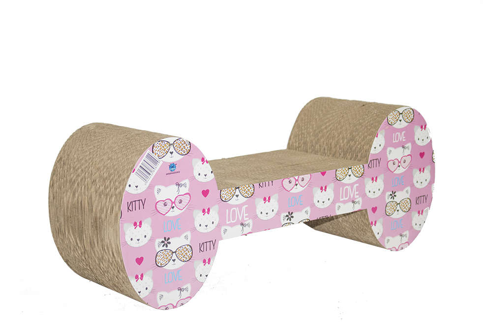 Brinquedo Arranhador Pet Star Dubai Osso - Rosa