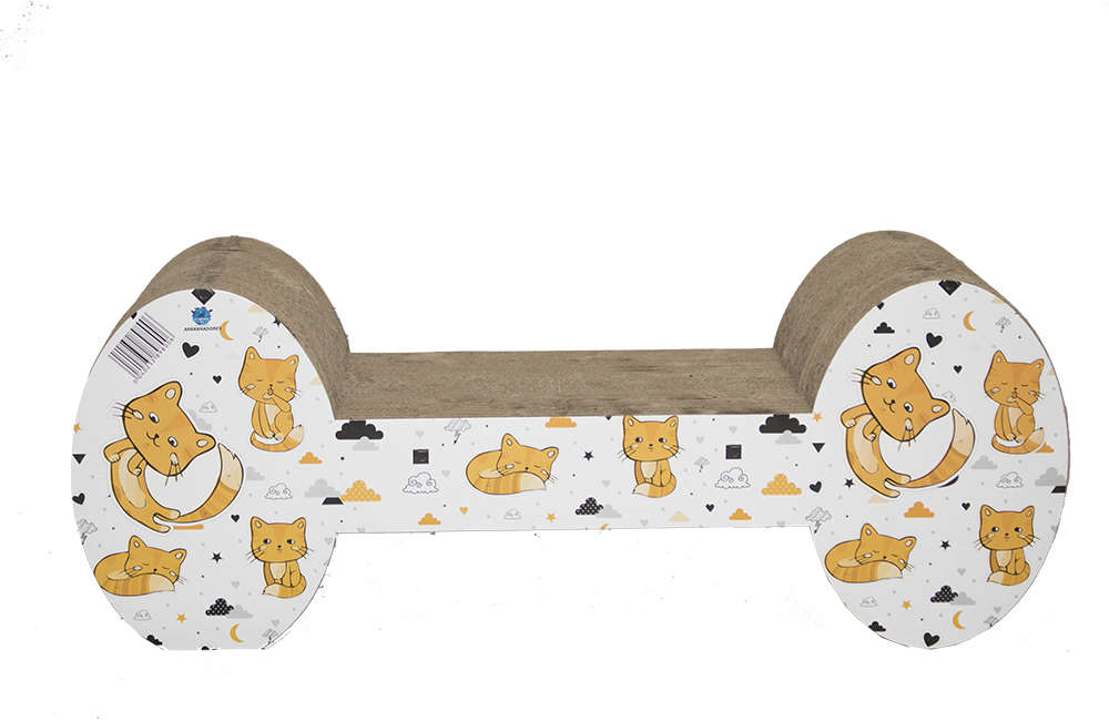 Brinquedo Arranhador Pet Star Dubai Osso Branco - Tam. Único