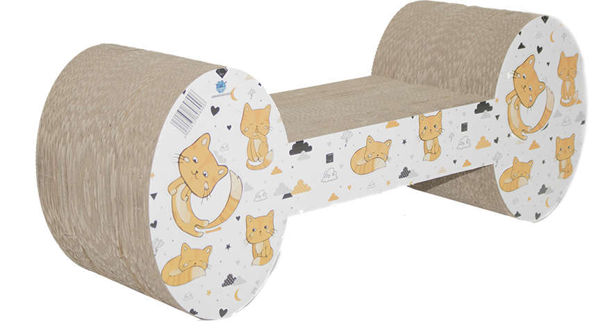 Brinquedo Arranhador Pet Star Dubai Osso Branco - Tam. Único