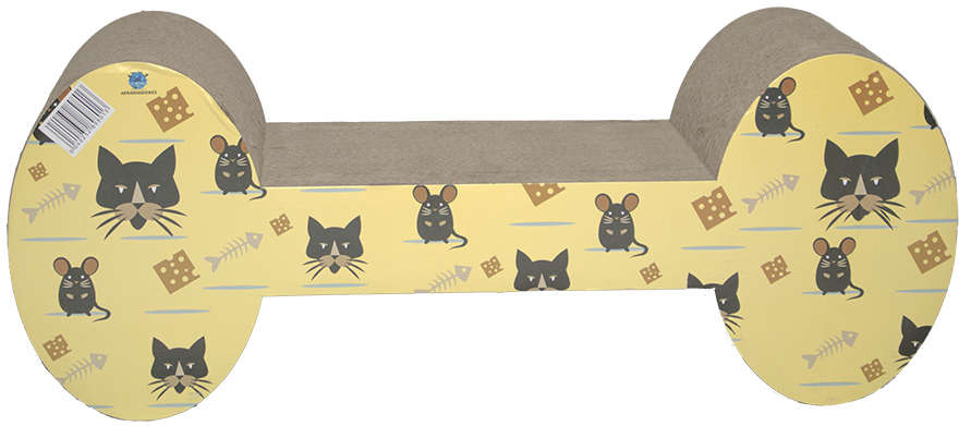 Brinquedo Arranhador Pet Star Dubai Osso Amarelo - Tam. Único