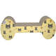Brinquedo Arranhador Pet Star Dubai Osso Amarelo - Amarelo