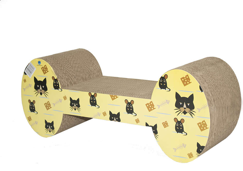 Brinquedo Arranhador Pet Star Dubai Osso Amarelo - Tam. Único