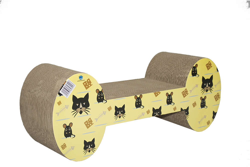 Brinquedo Arranhador Pet Star Dubai Osso Amarelo - Tam. Único