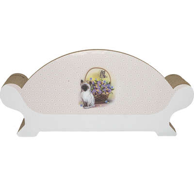 Brinquedo Arranhador Pet Star Viena - Azul e Bege