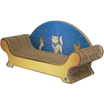 Brinquedo Arranhador Pet Star Viena - Amarelo e Azul