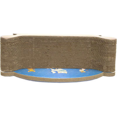 Brinquedo Arranhador Pet Star Viena - Amarelo e Azul